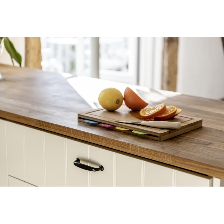 WENKO 53064100 - Skærebræt 32,5x22,5 cm brun/multifarvet