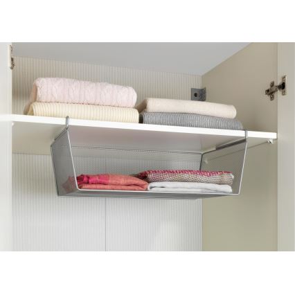 WENKO 53143100 - Kurv 49x28 cm sølv