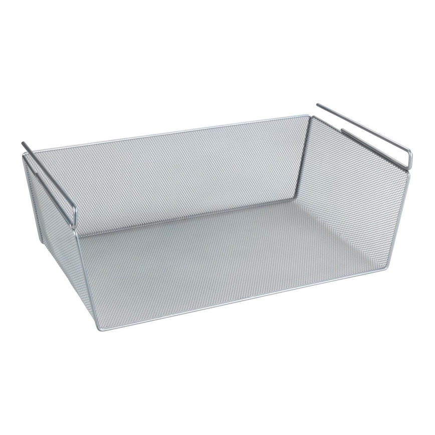 WENKO 53143100 - Kurv 49x28 cm, sølvfarvet