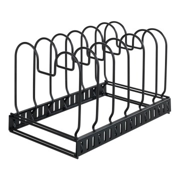 WENKO 53149100 - Låg- og pandeholder 18x18 cm sort
