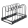 WENKO 53149100 - Låg- og pandeholder 18x18 cm sort