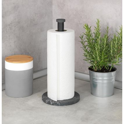 WENKO 53212100 - Viskestykkeholder 15 x 32 cm, sort