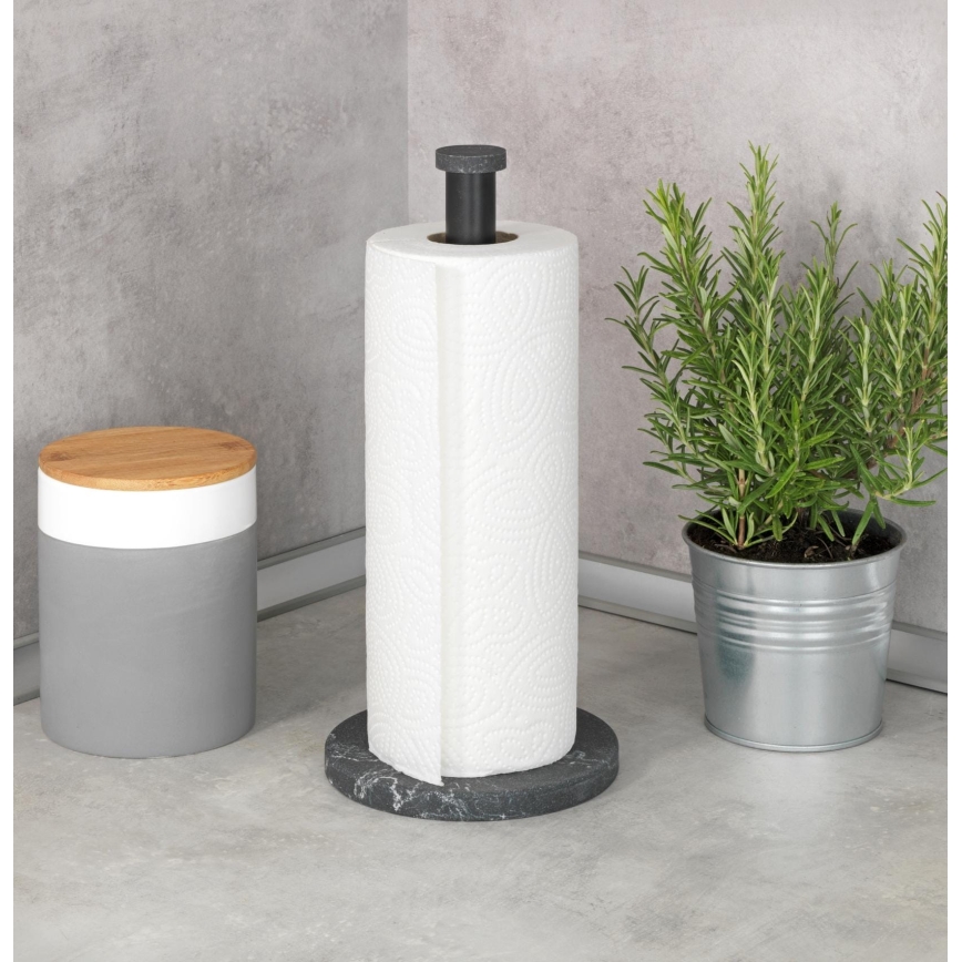 WENKO 53212100 - Viskestykkeholder 15 x 32 cm, sort