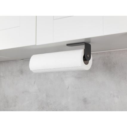 WENKO 53214100 - Rulleholder NIO 27,5x7 cm sort