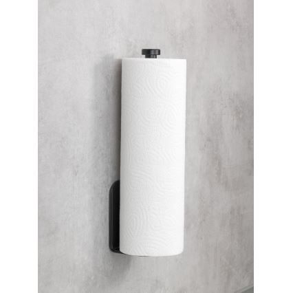 WENKO 53214100 - Rulleholder NIO 27,5x7 cm sort