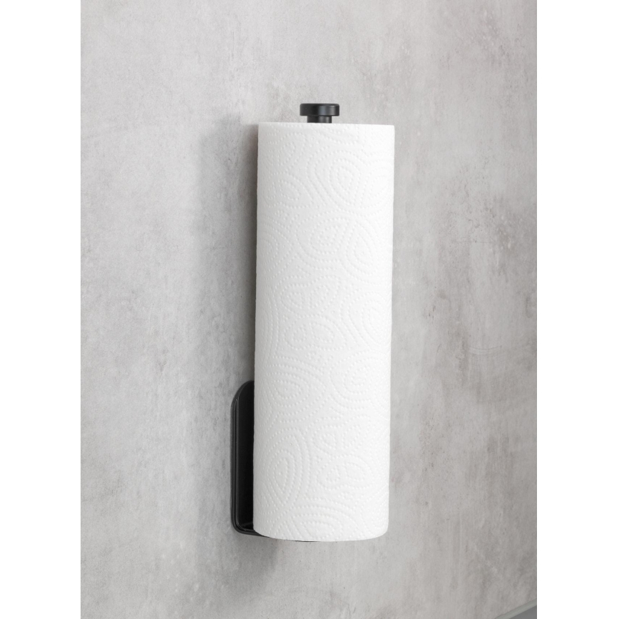 WENKO 53214100 - Rulleholder NIO 27,5x7 cm sort