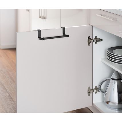 WENKO 53247100 - Håndklædeholder 36-60 cm rustfrit stål/sort