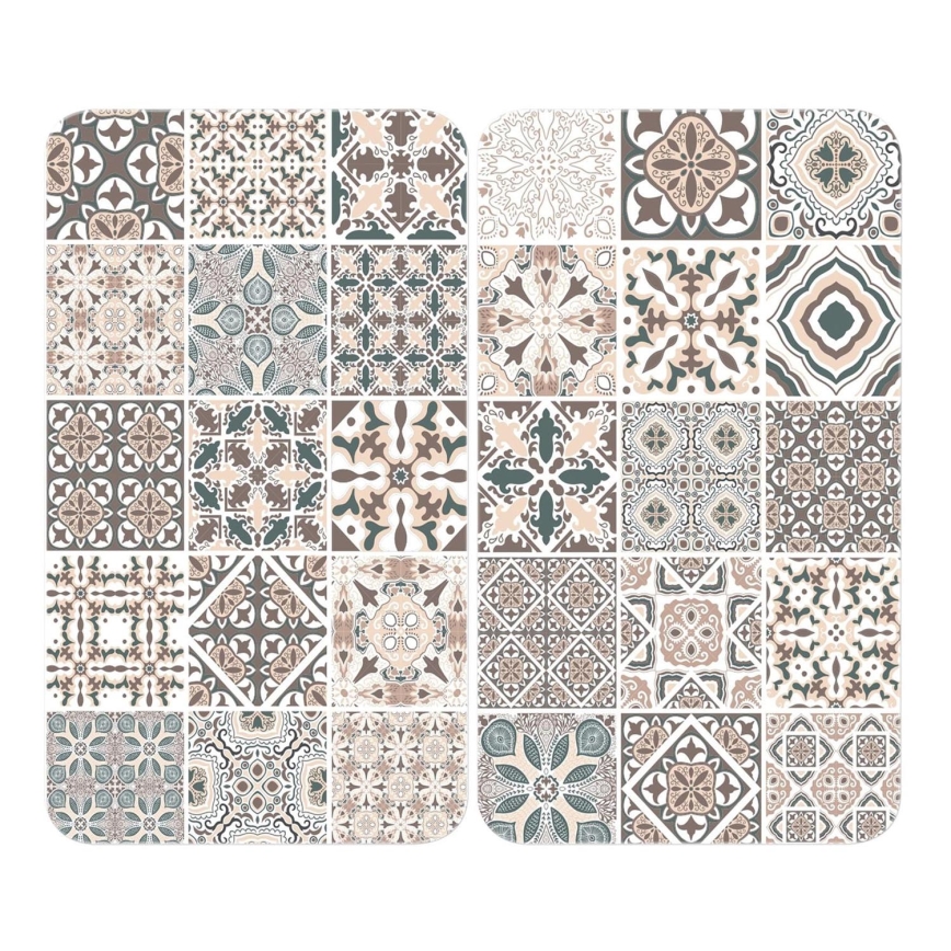 WENKO 53904100 - Dæksel til kogeplade 30x52 cm multifarvet/grå/gennemsigtig