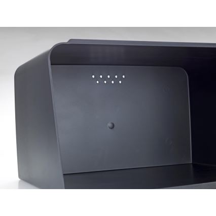 WENKO 54098100 - Brødkasse KUBO 35x26,5 cm sort/brun