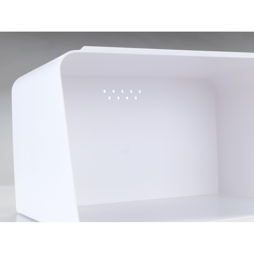 WENKO 54099100 - Brødkasse KUBO 35x26,5 cm hvid/brun