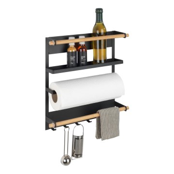 WENKO 54114100 - Organizer MAGNA 33x34 cm sort/brun