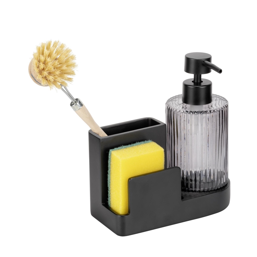 WENKO 54654100 - Organizer PINA 16x17 cm sort