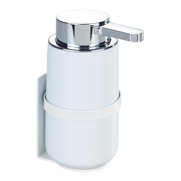 WENKO 54655100 - WOYA sæbedispenser 250 ml hvid/blank krom