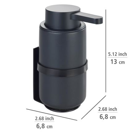WENKO 54657100 - WOYA sæbedispenser 250 ml, sort