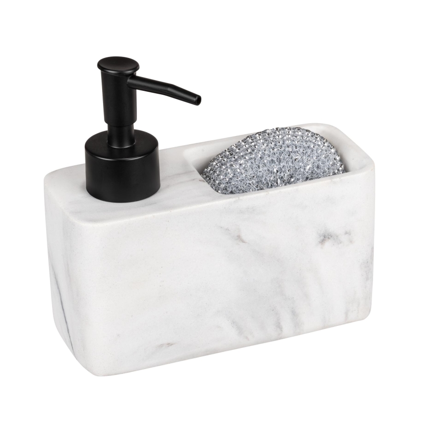 WENKO 54668100 - Sæbedispenser RESA 14,5x14,3 cm hvid/sort