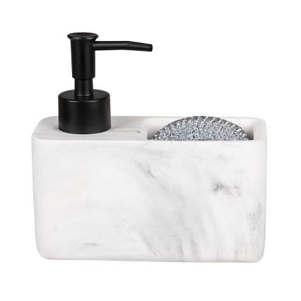 WENKO 54668100 - Sæbedispenser RESA 14,5x14,3 cm hvid/sort