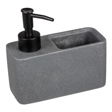 WENKO 54669100 - Sæbedispenser RESA 14,5x14,3 cm grå/sort