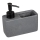 WENKO 54669100 - Sæbedispenser RESA 14,5x14,3 cm grå/sort