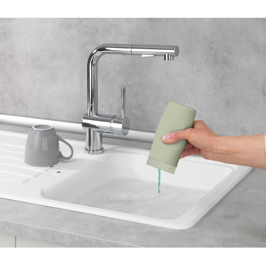 WENKO 54674100 - Dispenser EASY SQUEEZ-E 6x14 cm grøn