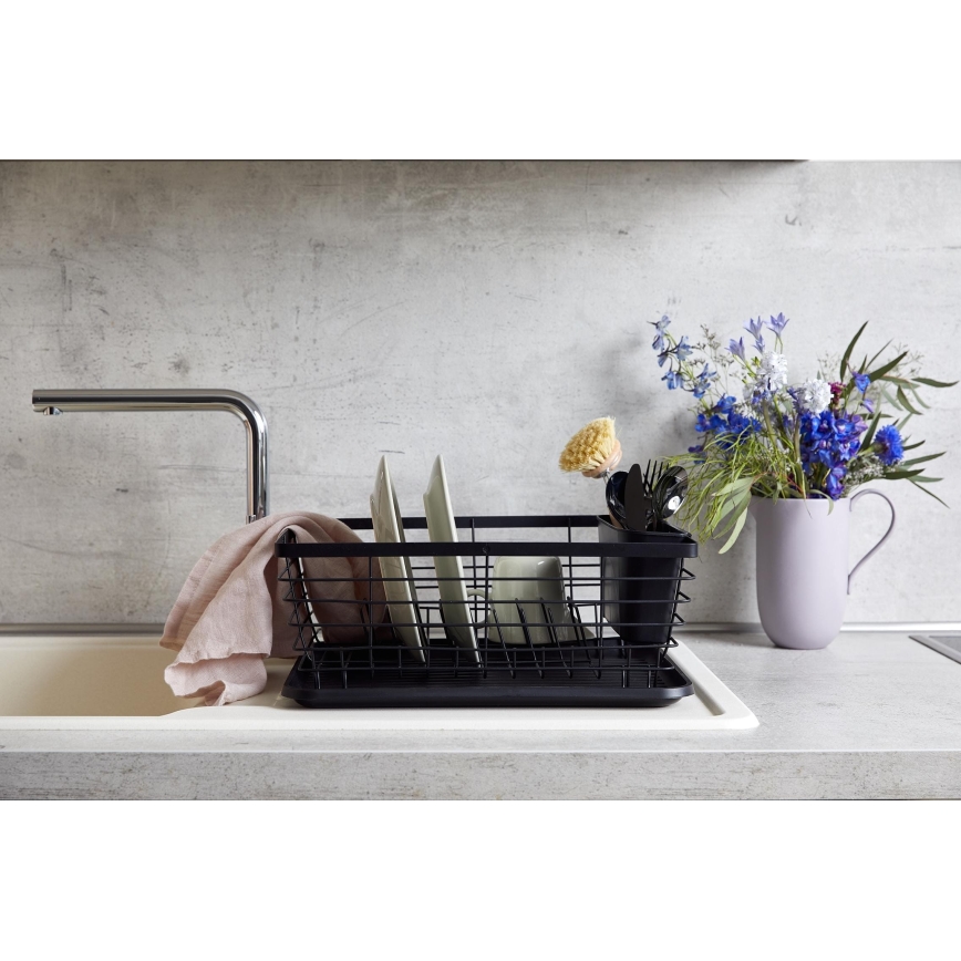 WENKO 54766100 - Opvaskebakke BLACK OUTDOOR KITCHEN 36x30 cm sort/sort