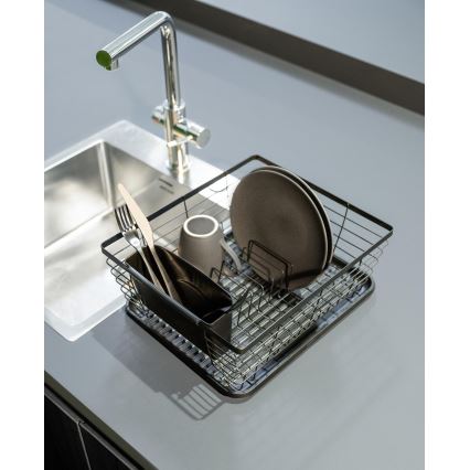 WENKO 54766100 - Opvaskebakke BLACK OUTDOOR KITCHEN 36x30 cm sort/sort