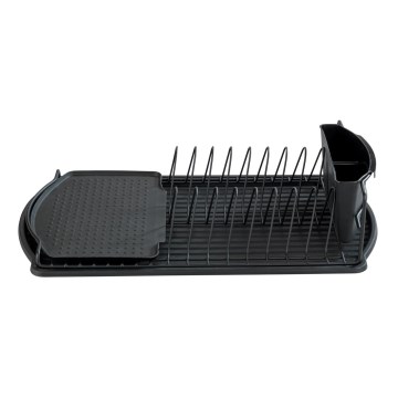 WENKO 54767100 - Afdrypningsbakke BASIC 47,5x26,5 cm sort
