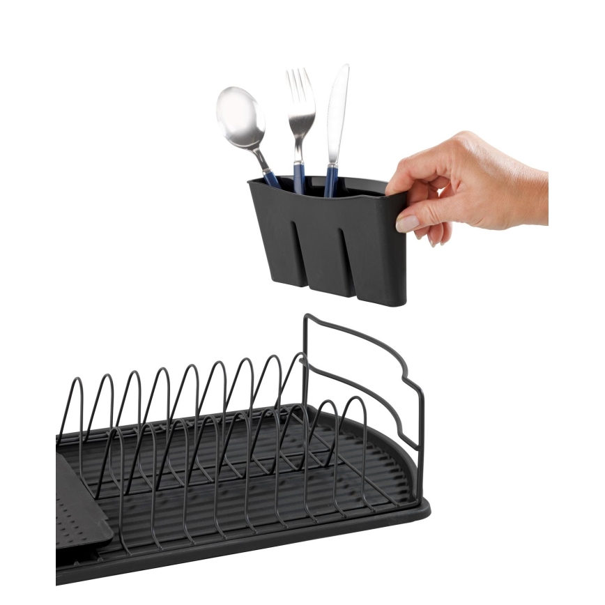WENKO 54767100 - Afdrypningsbakke BASIC 47,5x26,5 cm sort