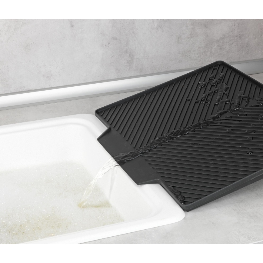 WENKO 54771100 - Afdrypningsbakke NELIA 34x40 cm sort