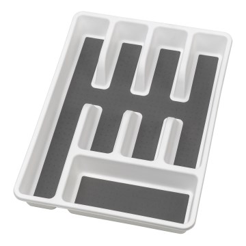 WENKO 54788100 - Bestikindsats 26,5x36,5 cm hvid/grå