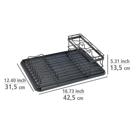 WENKO 54798100 - Afdrypningsbakke AMY 42,5x31,5 cm sort