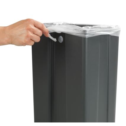 WENKO 54903100 - Dørmonteret kurv 26x36,5 cm grå/sølv