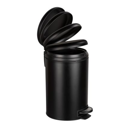 WENKO 54913100 - Skraldespand LEMAN 25x38 cm sort