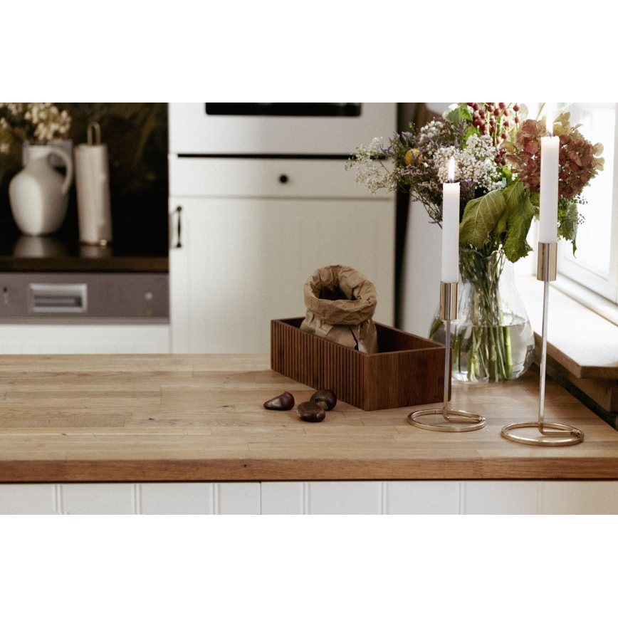 WENKO 54943100 - Opbevaringsboks MERA 30 x 15 cm, brun