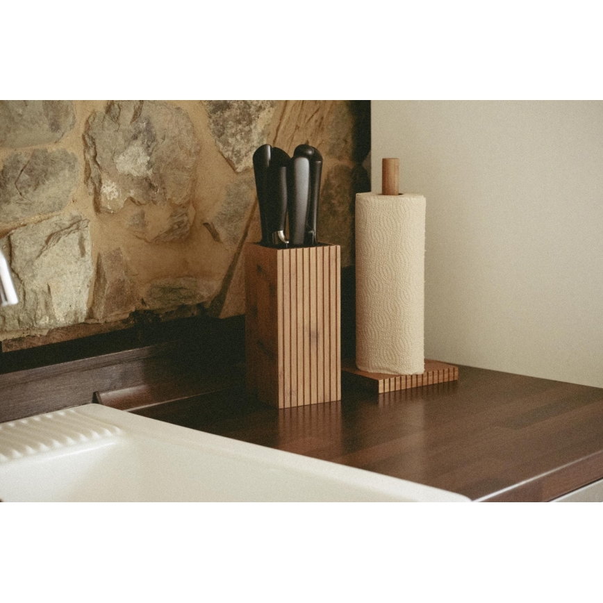 WENKO 54946100 - MERA rulleholder 15 x 33 cm, brun