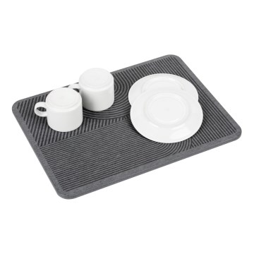 WENKO 54955100 - Tørremåtte DAMON 40x30 cm diatomit/grå