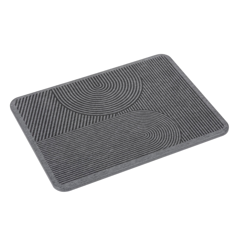 WENKO 54955100 - Tørremåtte DAMON 40x30 cm diatomit/grå