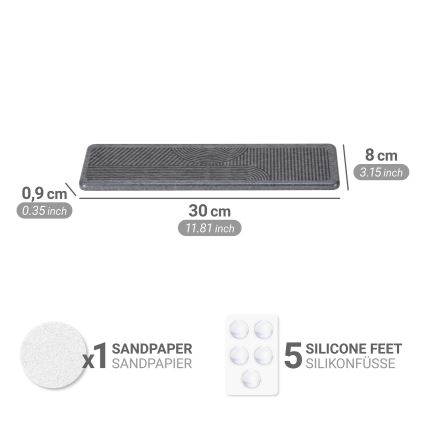 WENKO 54957100 - Drypbakke DAMON 30x8 cm grå
