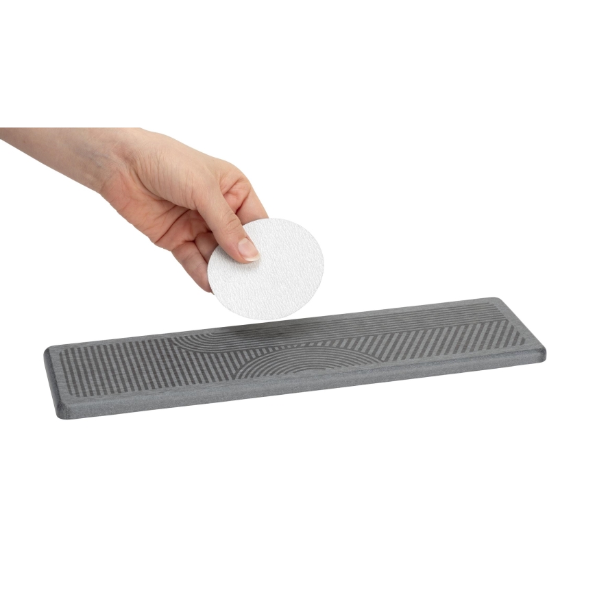 WENKO 54957100 - Drypbakke DAMON 30x8 cm grå