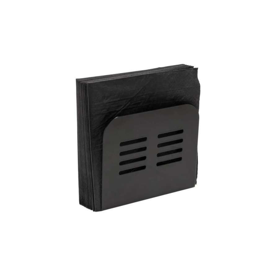 WENKO 55025100-Servietholder BLACK OUTDOOR KITCHEN 15x12,5 cm sort