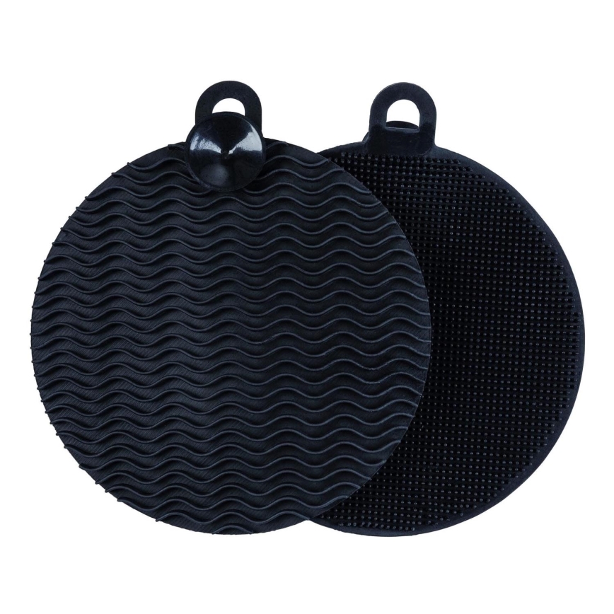 WENKO 55030100 - Køkkensvamp BLACK OUTDOOR KITCHEN 12x1,2 cm sort