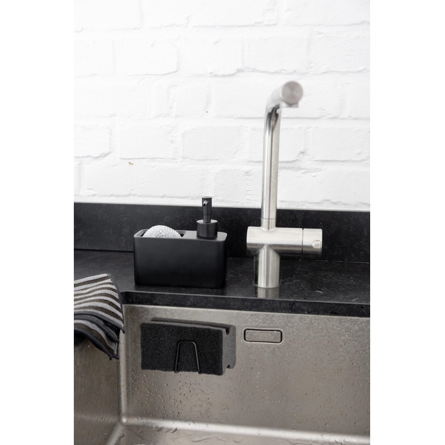 WENKO 55071100 - Holder BLACK OUTDOOR KITCHEN 5x5 cm rustfrit stål/sort
