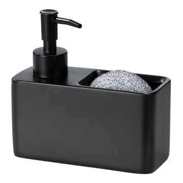 WENKO 55076100 - Sæbedispenser BLACK OUTDOOR KITCHEN 14,5x14,3 cm sort