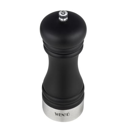 WENKO 55082100-Saltkværn BLACK OUTDOOR KITCHEN 5x17,5 cm sølv/sort/hvid