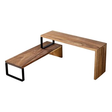 WENKO 55097100-Hylde BLACK OUTDOOR KITCHEN 36x16 cm brun/sort