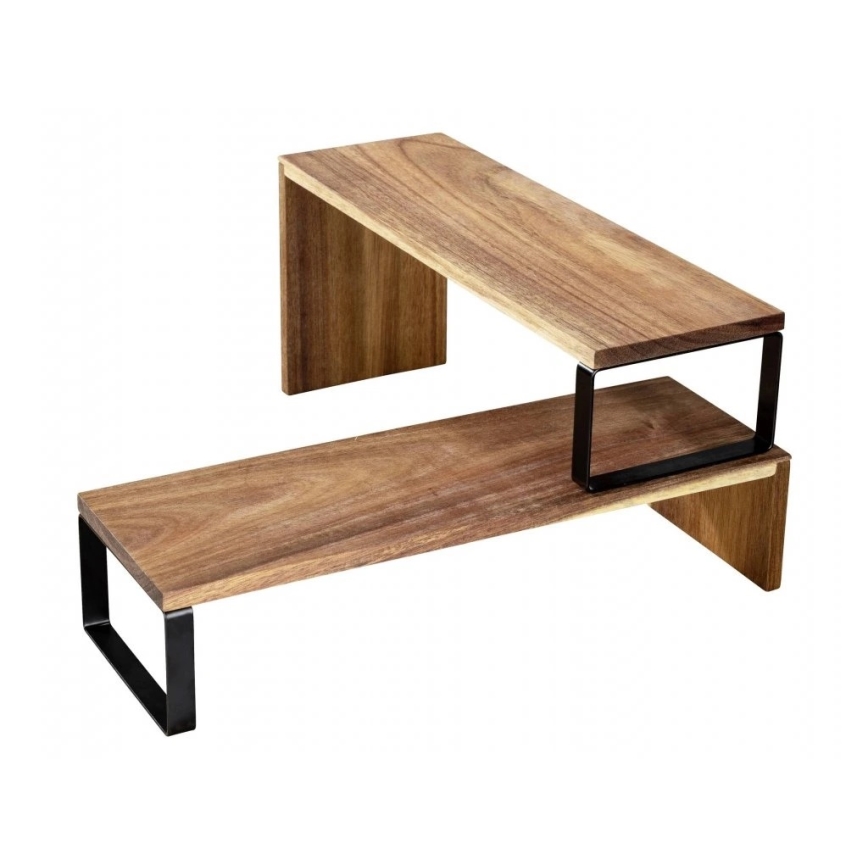 WENKO 55097100-Hylde BLACK OUTDOOR KITCHEN 36x16 cm brun/sort