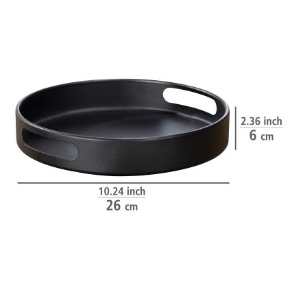 WENKO 55098100 - Bakke BLACK OUTDOOR KITCHEN 26 x 6 cm sort