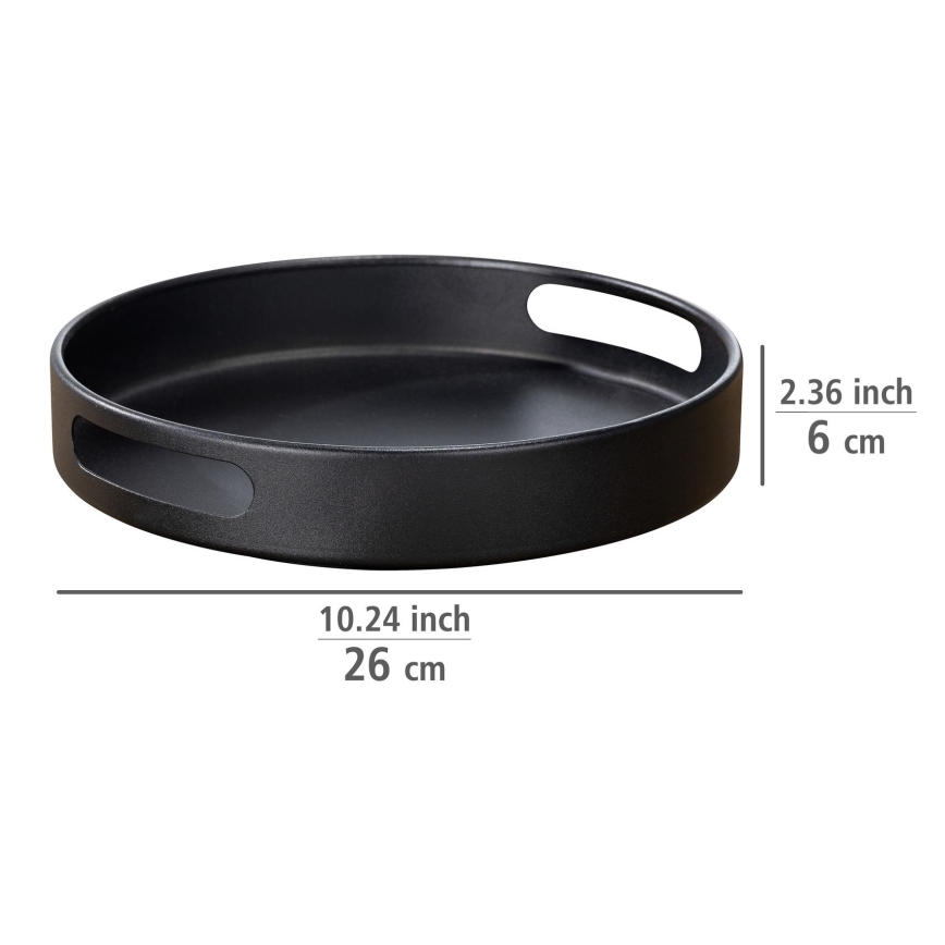 WENKO 55098100 - Bakke BLACK OUTDOOR KITCHEN 26 x 6 cm sort