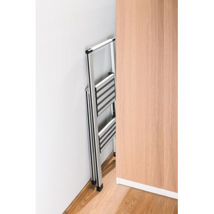 WENKO 601011100 - ALU-DESIGN trinstige 44x101 cm sølv/sort