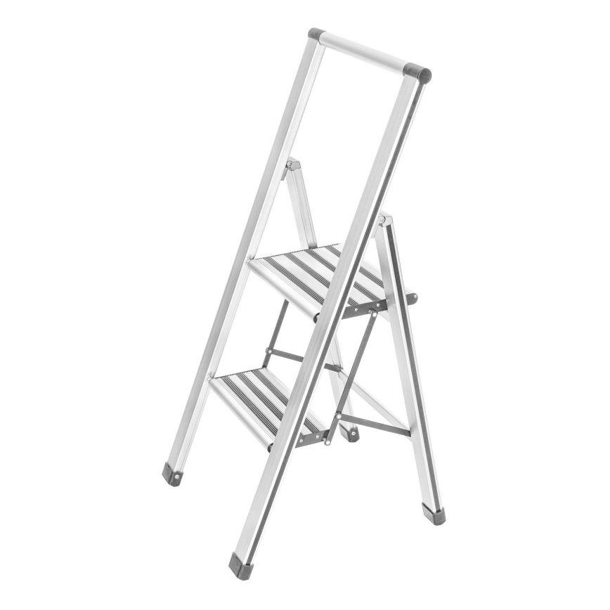 WENKO 601015100 - ALU-DESIGN trappestige 44x101 cm hvid/grå