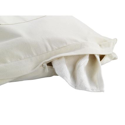 WENKO 62107100 - Vasketøjskurv CANGURO 52x81 cm beige/sølv